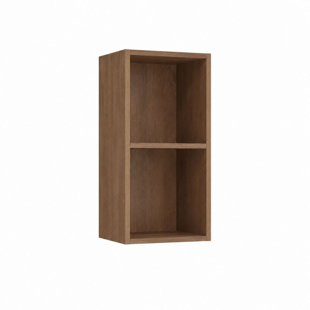 TV-Regal Walnussbraun Spanplatte rechteckig mit 2 offenen Fächern 30 x 30 x 70 cm