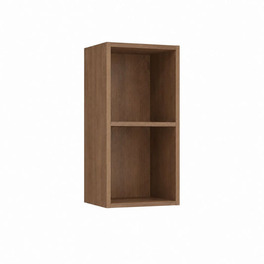 TV-Regal Walnussbraun Spanplatte rechteckig mit 2 offenen Fächern 30 x 30 x 70 cm
